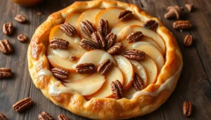 recipe for apple and pecan danish pastry tart